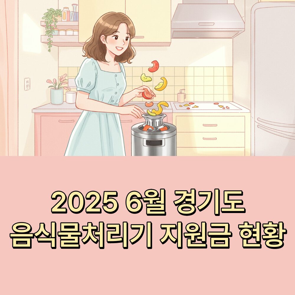 음식물처리기 지원금 경기도 수원 용인 김포 부천 성남 안양 파주 화성 남양주 포천 동두천